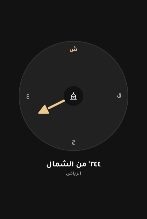 بوصلة اتجاه القبلة